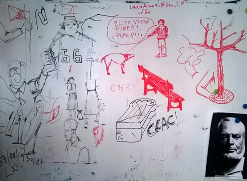 compo boulon fil ... etc au crayon