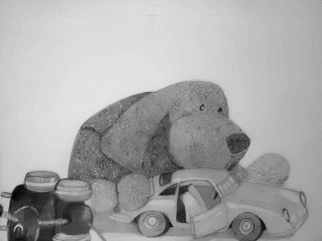 compo boulon fil ... etc au crayon